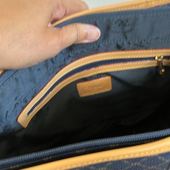 Rioni Moda Italia Signature Estate Tall Tote Shopper Monogram Coated Canvas New - Picture 14 of 15